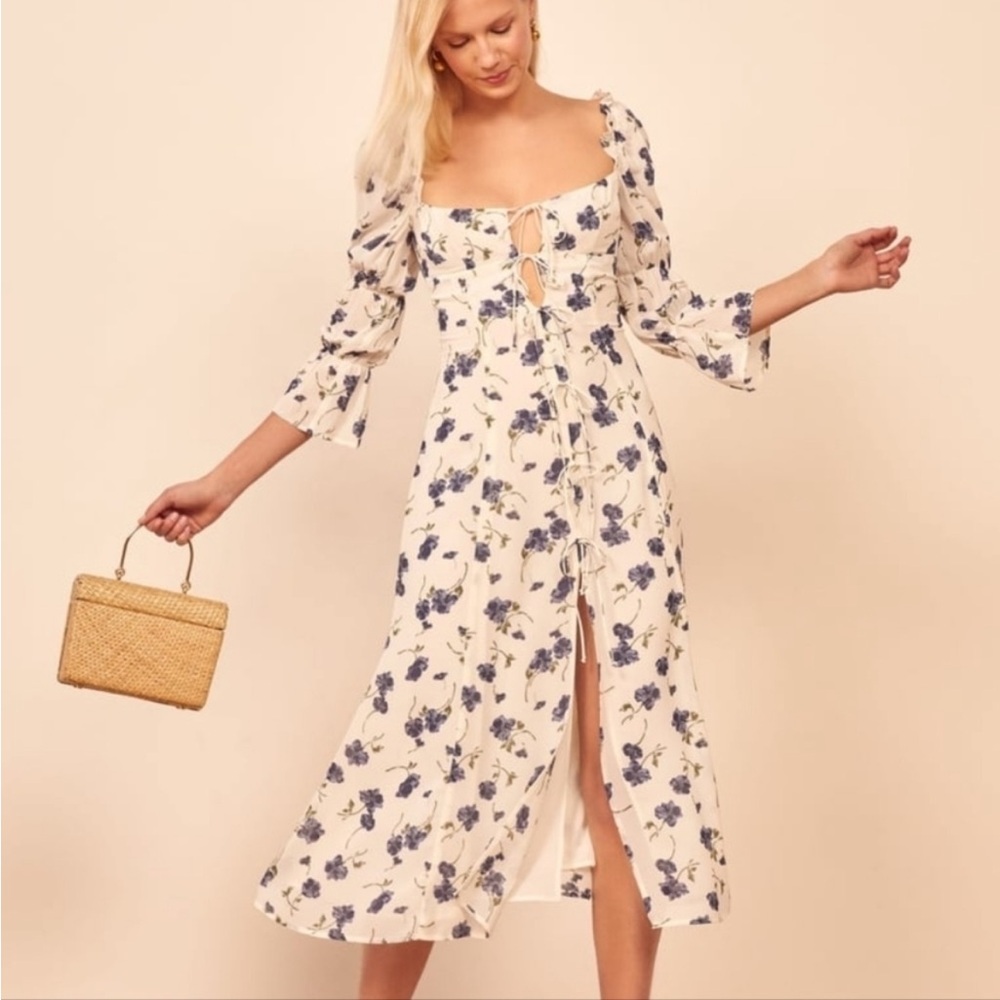 Reformation Roberta dress in blueberries size 0